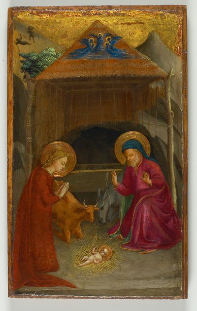 De Geboorte, c.1425-30 door Fra Angelico